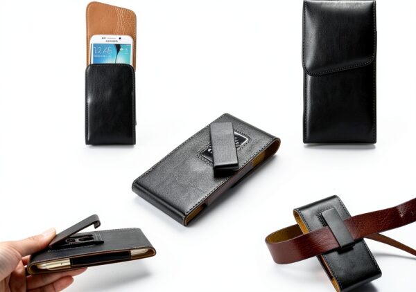 Étui ceinture DFV cuir synthétique rotatif 360 Jil Sander – Noir-0