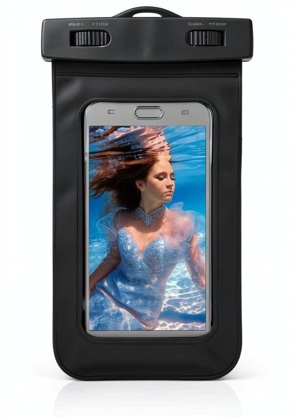 DFV mobile Étui Étanche Universel 10M pour LG JIL Sander Mobile – Noir-4