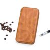 Étui portefeuille DFV mobile pour LG JIL Sander – Marron, aimanté-1