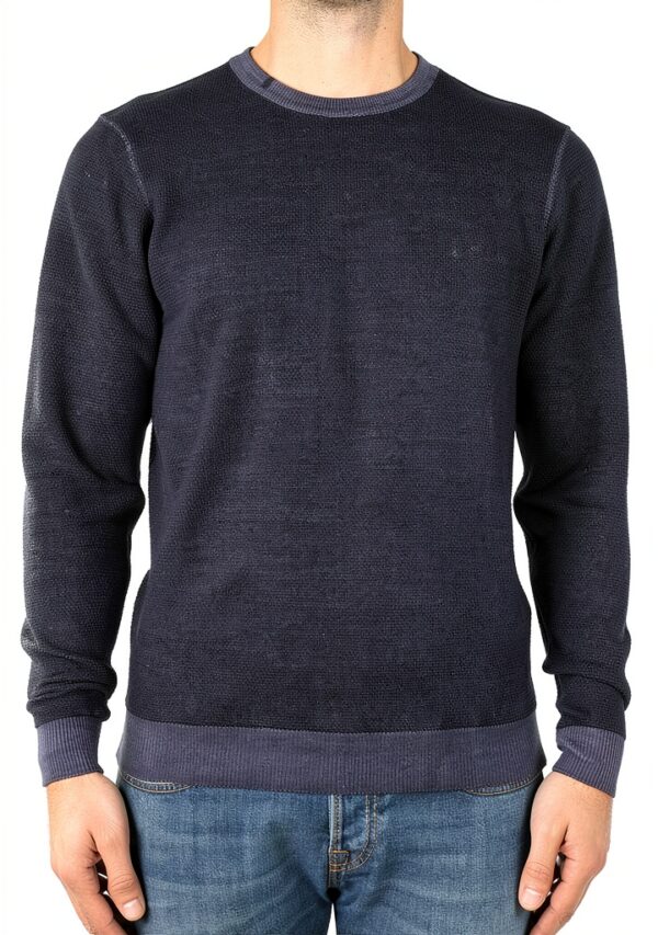 SUN68 Maglia Uomo cod.K40122 NAVY BLUE SIZE:XL-5